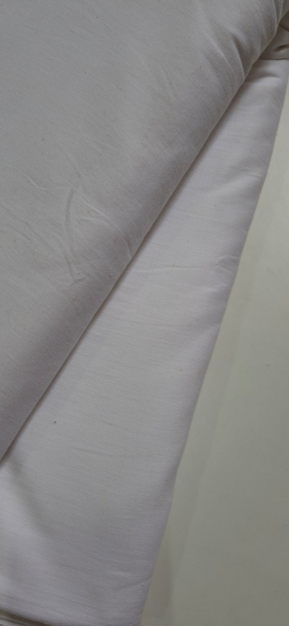 White Cotton Flex Long Straight Kurti