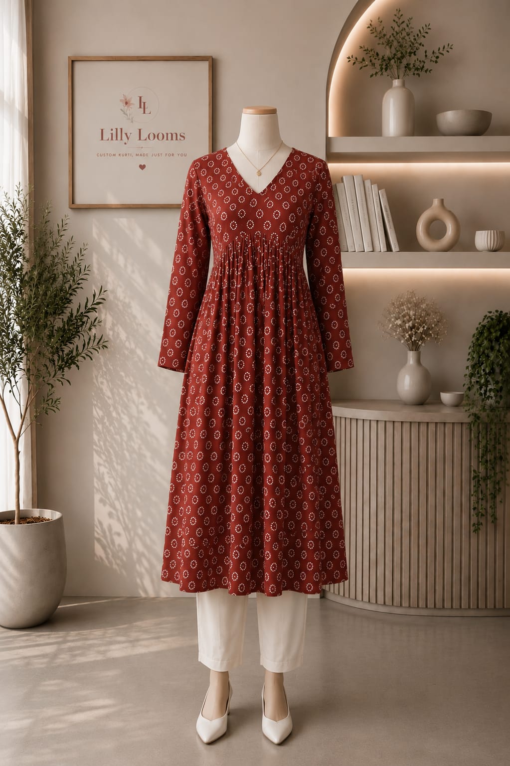Cotton Alia Cut Kurtis