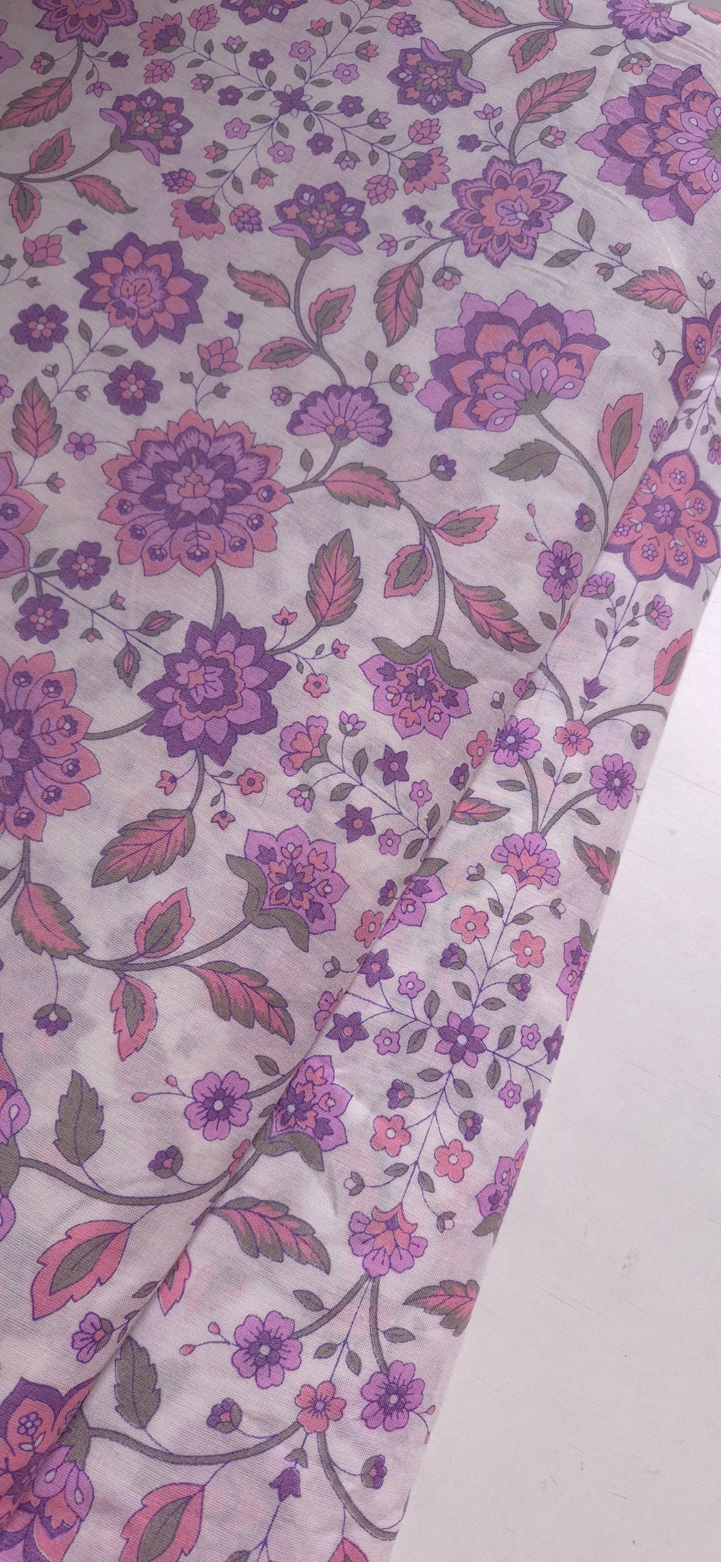 White Pink Floral Cotton Co-ord Set