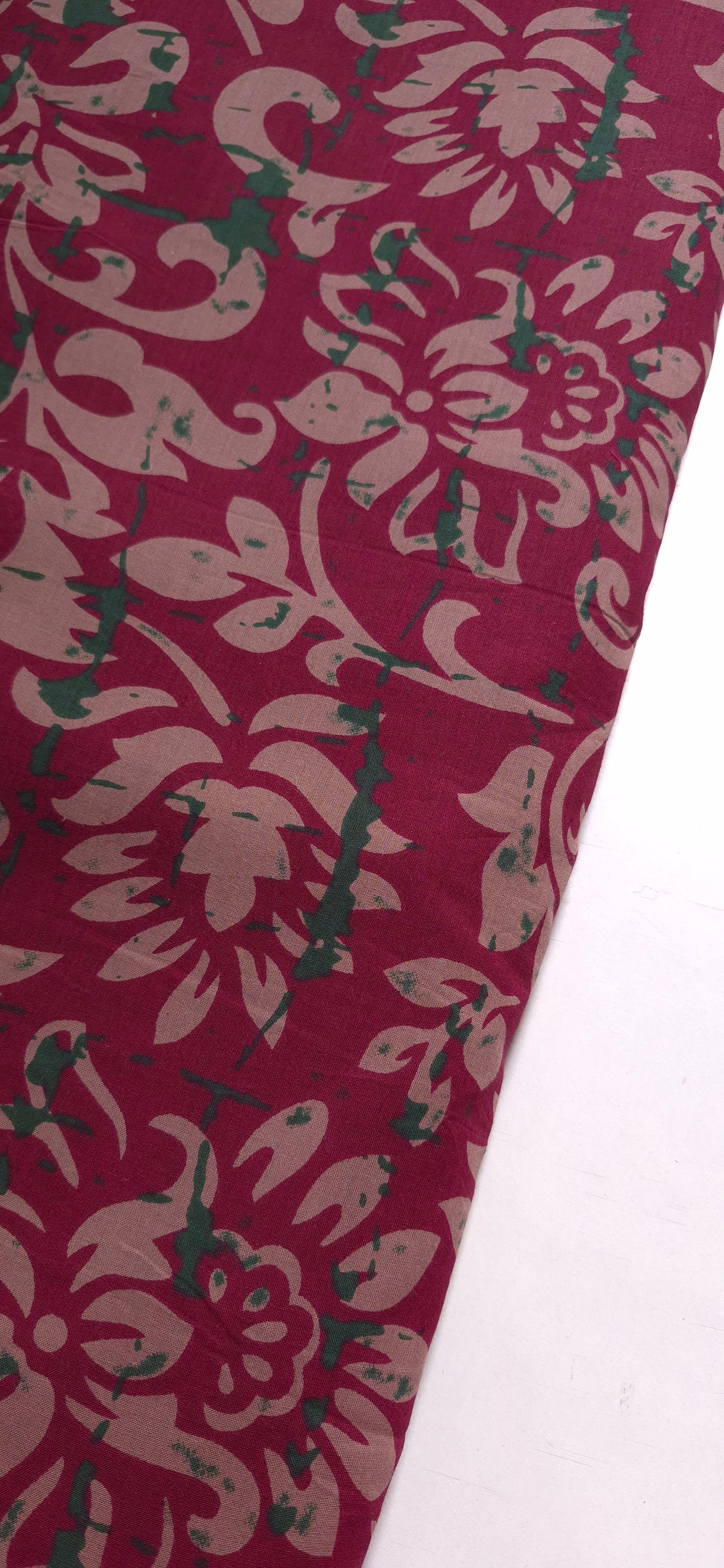 Berry Bloom Cotton Long Straight Kurti