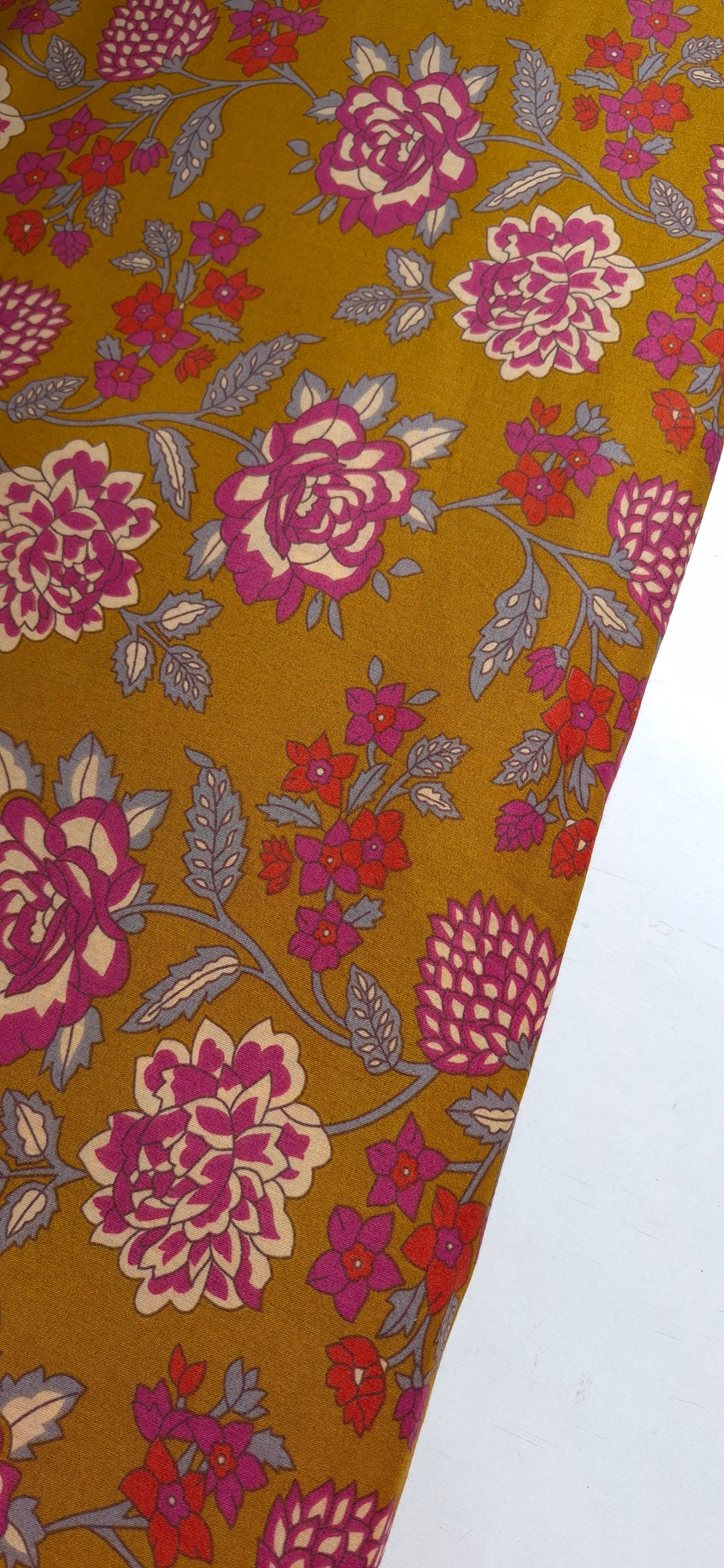 Mustard Floral Cotton Co-ord Set