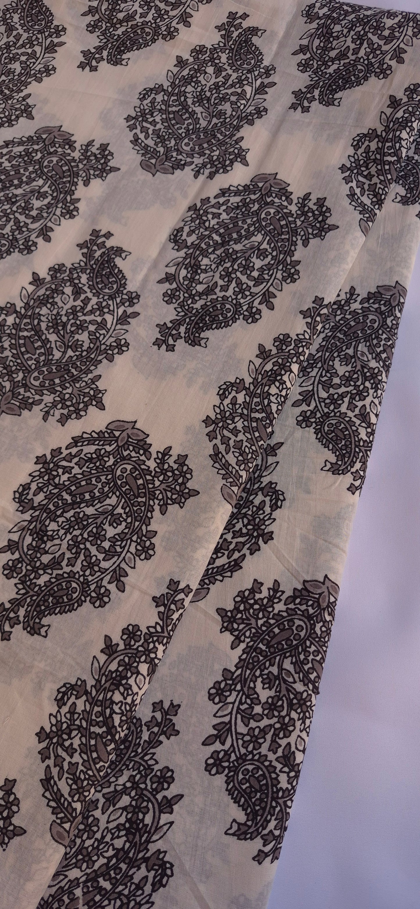 Off-White Handblock Printed Cotton Co-ord Set