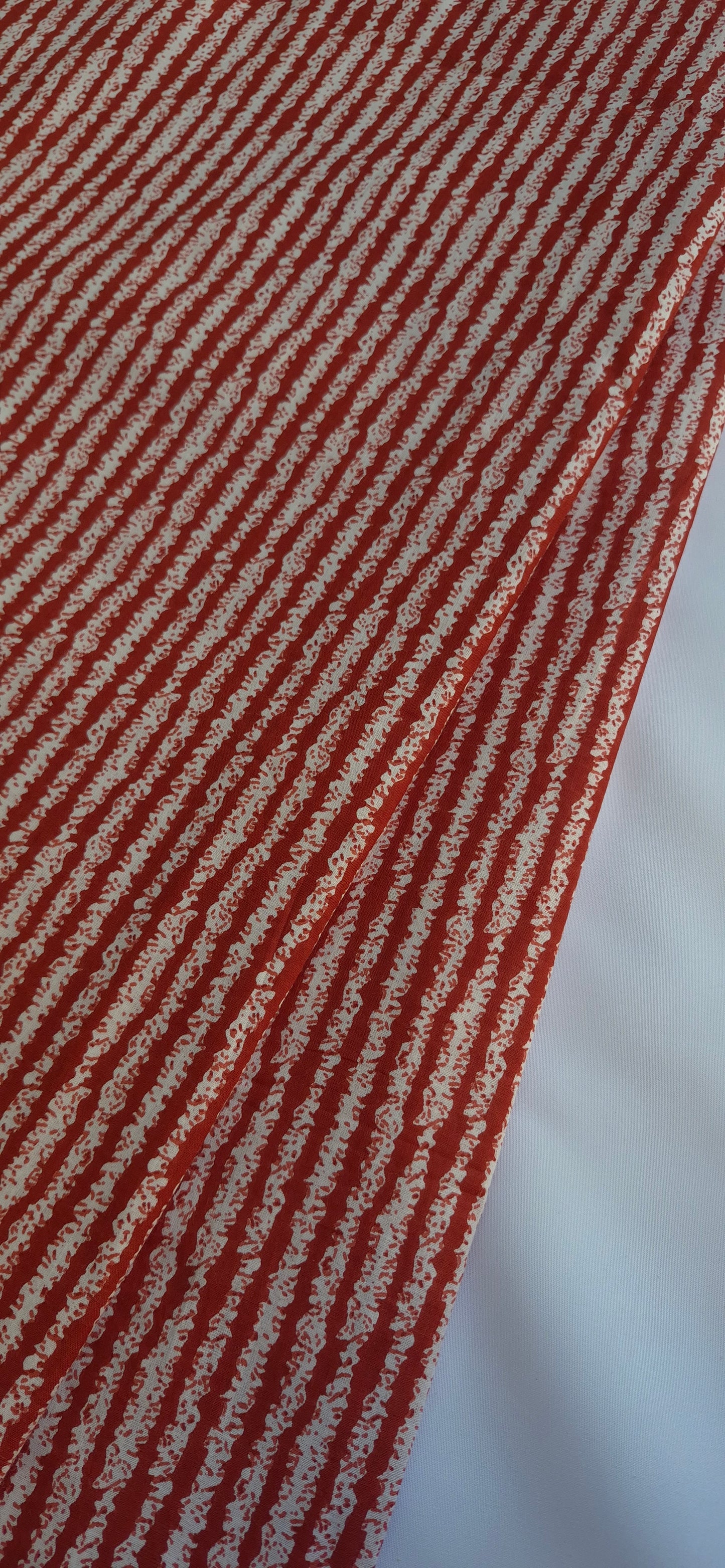 Striped Cotton Long Straight Kurti