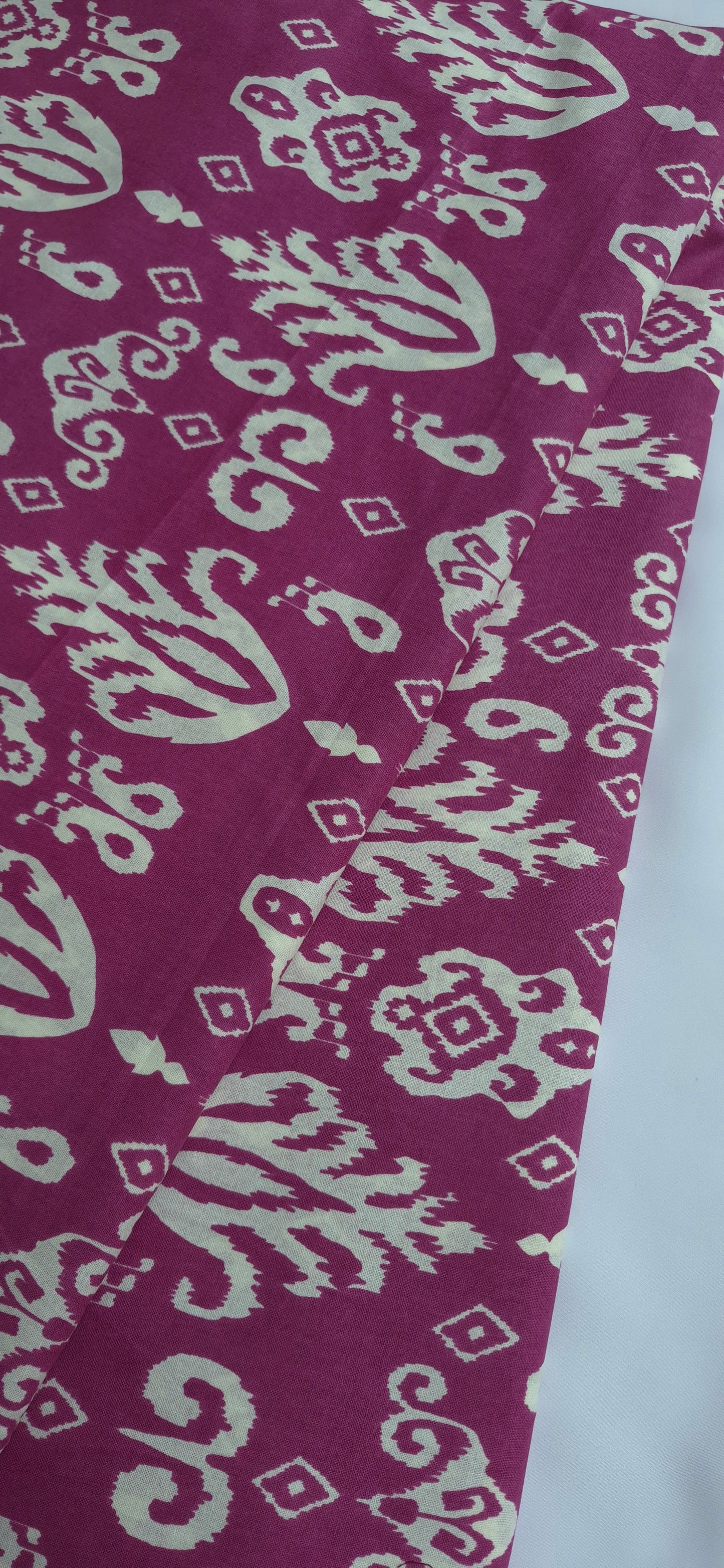 Purple Cotton Long Straight Kurti