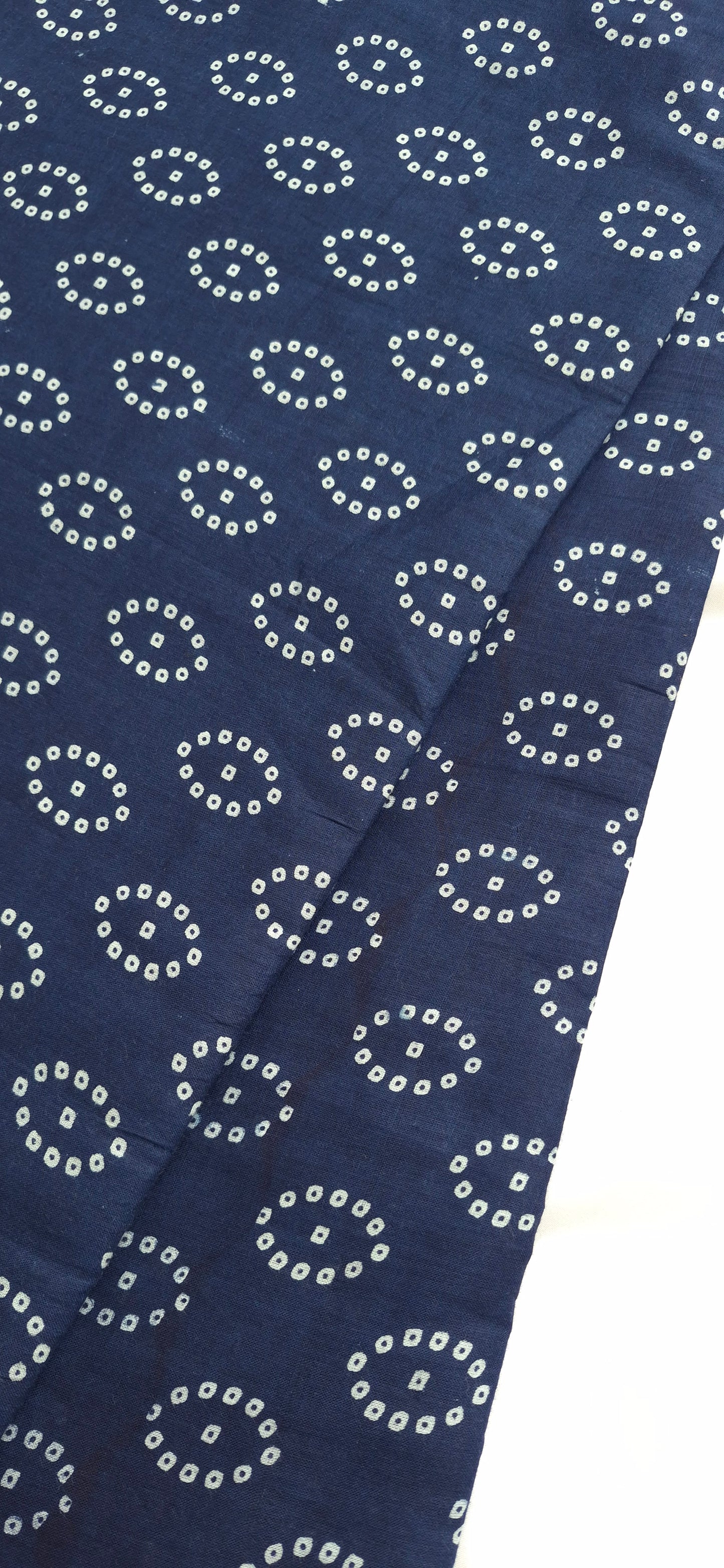 Deep Blue Cotton Long Straight Kurti