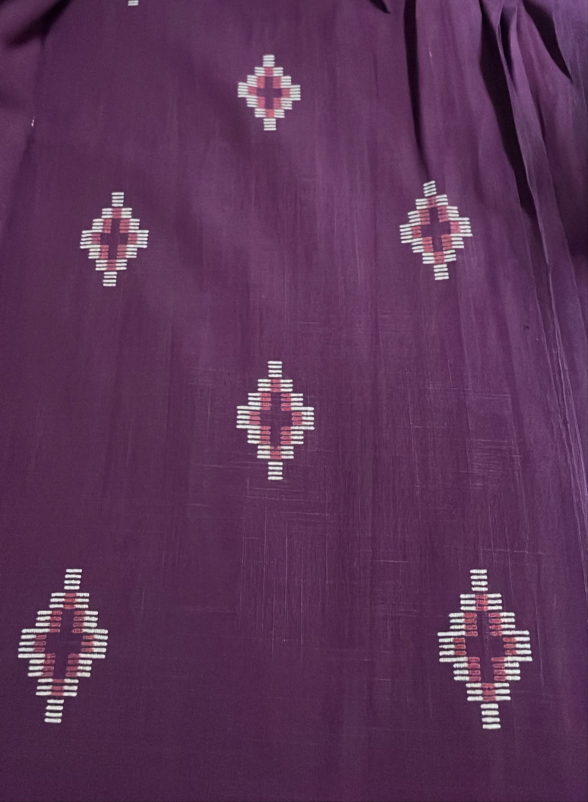 Wine Khadi Cotton Short Peplum Top
