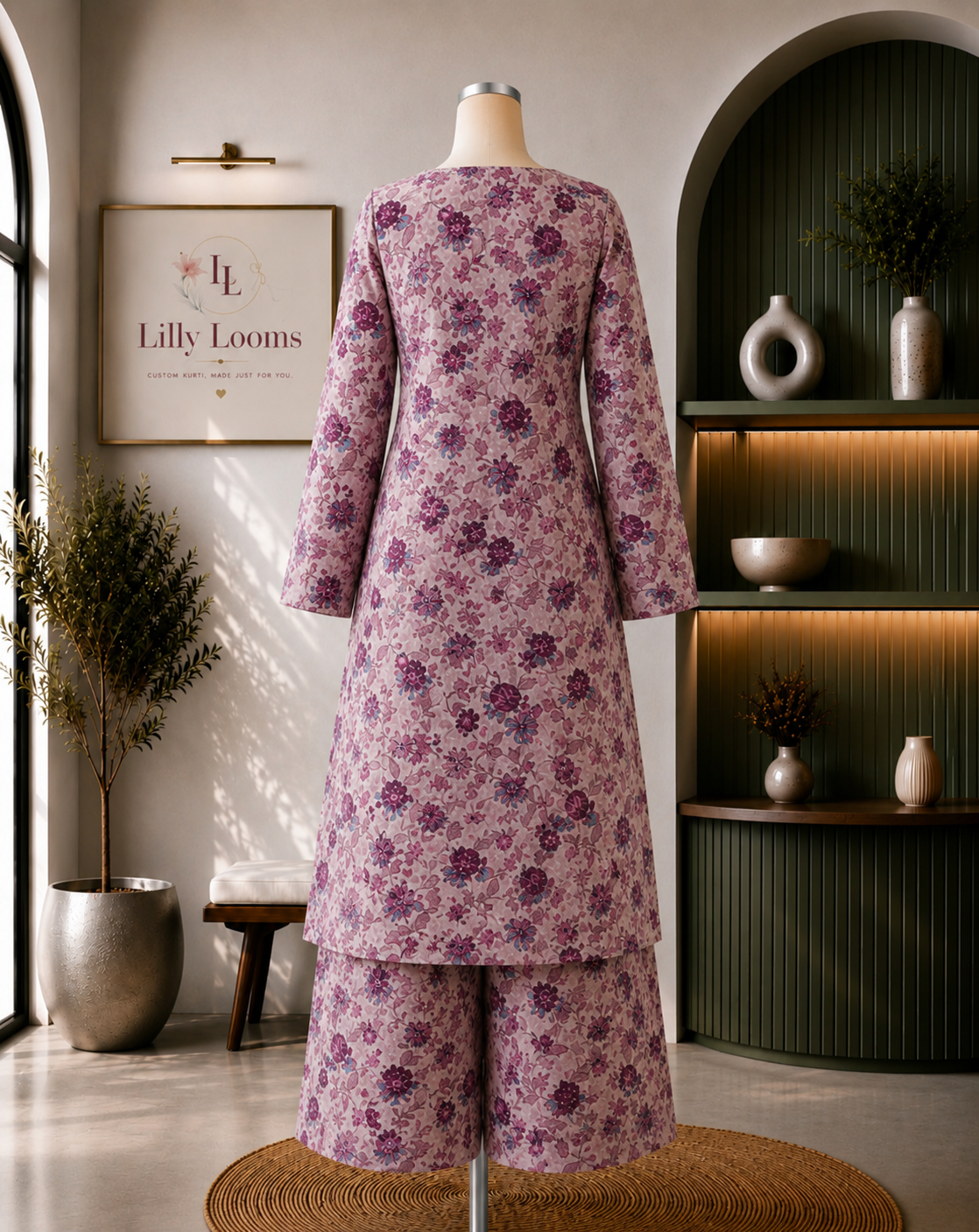 Pink Floral Cotton Co-ord Set